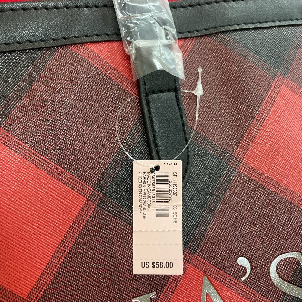 New Victoria's Secret Plaid Tote O/S - Picture 2 of 9